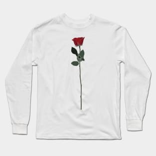 Flora Vignette : Red Rose Long Sleeve T-Shirt